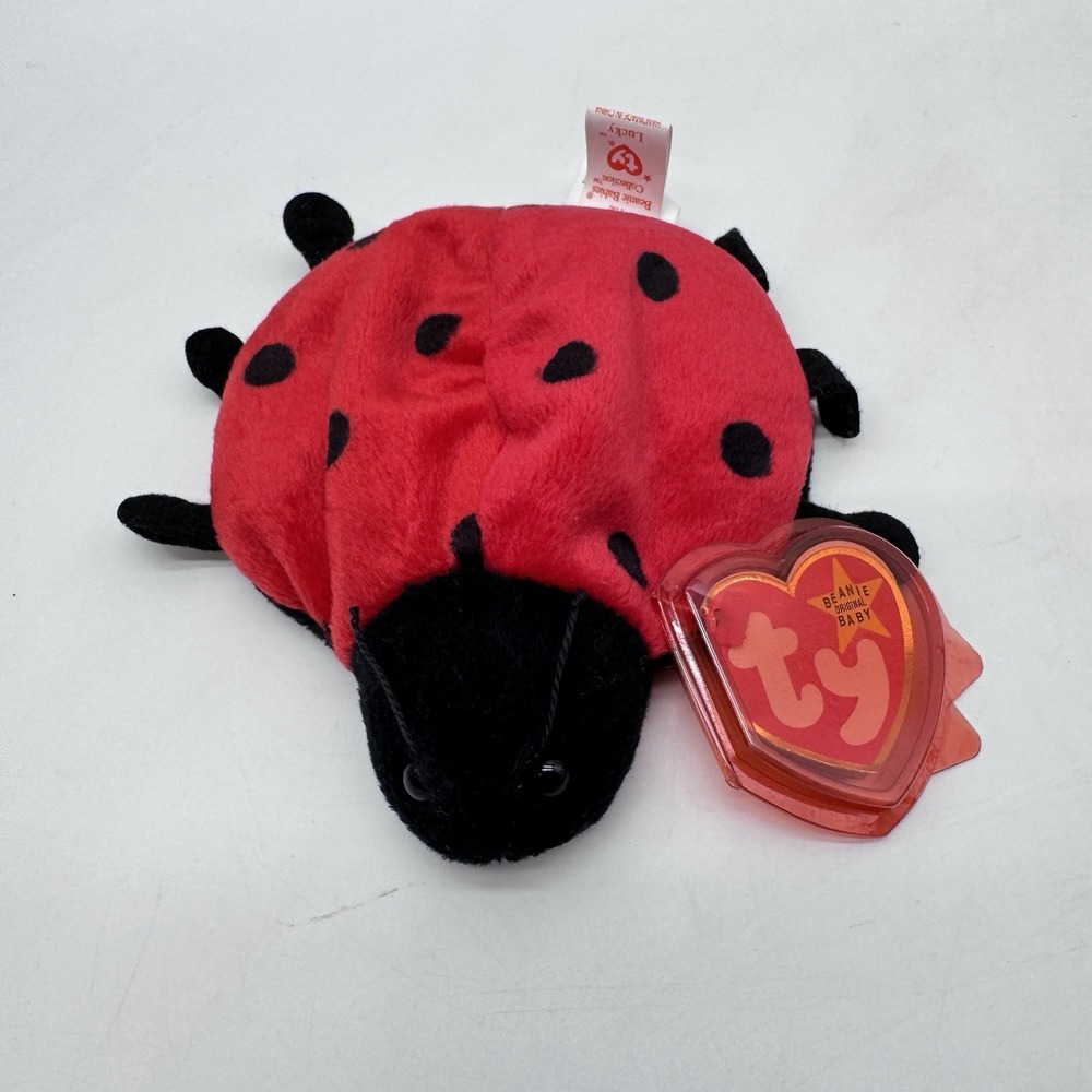 TY Beanie Baby Lucky The Ladybug with Spots Plush Toy